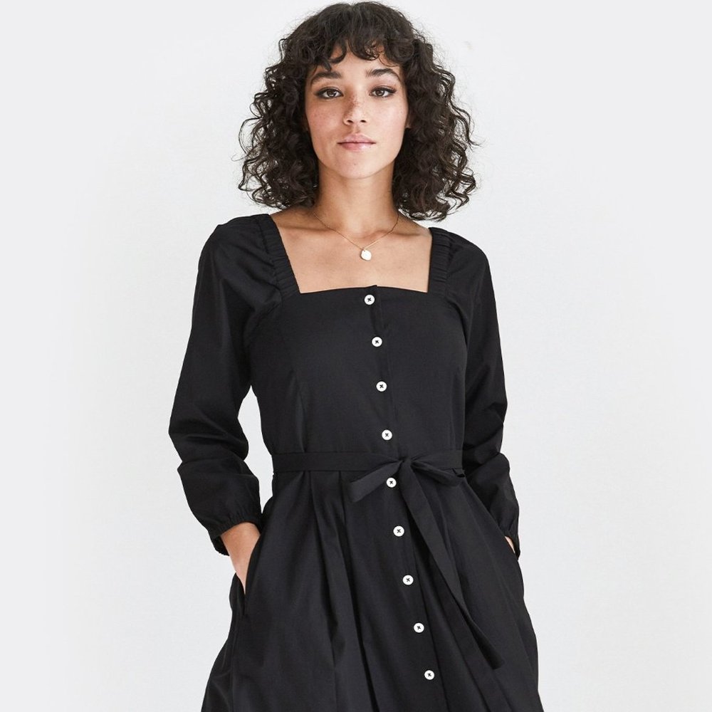 Vetta Capsule Square Neck midi dress